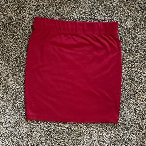PACSUN Nollie Red Mini Pencil Skirt